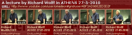 Playlist for Richard Wollf videos (Athens lecture 1, 27/5/2010)